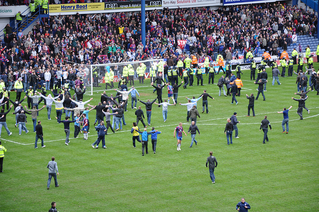 "Celebrating Crystal Palace fans on the H" (CC BY 2.0) by Ben Sutherland